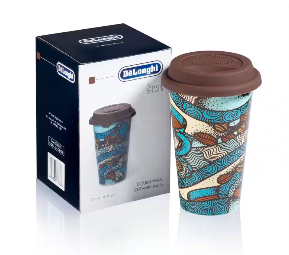 Delonghi Double wall ceramic mug, 300 ml DLSC055